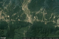Vue aérienne de Luoping