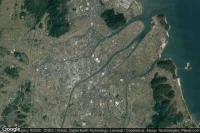 Vue aérienne de Yukuhashi