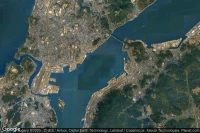 Vue aérienne de Shimonoseki