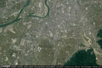 Vue aérienne de Sanjo