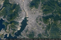 Vue aérienne de Nagasaki-shi