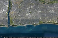 Vue aérienne de Chigasaki