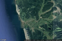 Vue aérienne de Shebunino