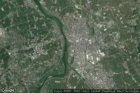 Vue aérienne de Goshogawara