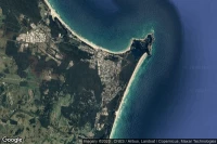 Vue aérienne de Byron Bay
