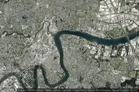 Vue aérienne de Bulimba