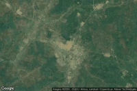 Vue aérienne de Sakassou