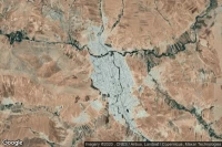 Vue aérienne de Nūr-Ābād