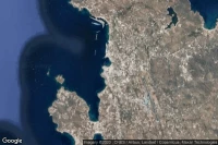 Vue aérienne de Mykonos