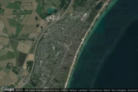 Vue aérienne de Solrod Strand