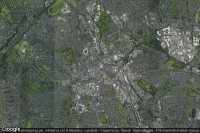 Vue aérienne de Wolverhampton