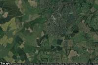 Vue aérienne de Warwickshire