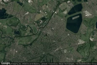 Vue aérienne de Walton-on-Thames