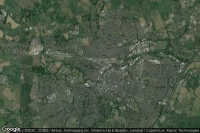 Vue aérienne de Taunton