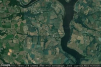 Vue aérienne de Llangwm