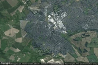 Vue aérienne de Dunstable