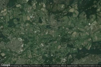 Vue aérienne de Chobham