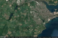 Vue aérienne de Budock Water