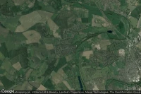 Vue aérienne de Bromham