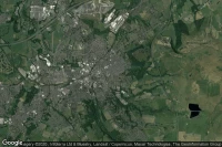 Vue aérienne de Accrington