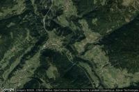 Vue aérienne de Schoenberg im Stubaital