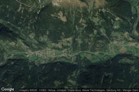 Vue aérienne de Flattach