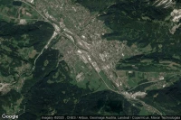 Vue aérienne de Bludenz