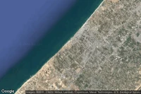 Vue aérienne de Gaza Strip