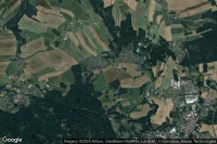 Vue aérienne de Liegau-Augustusbad