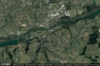 Vue aérienne de Landau an der Isar