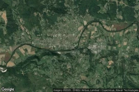 Vue aérienne de Terrasson-Lavilledieu