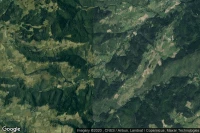 Vue aérienne de Saint-Austremoine