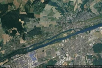 Vue aérienne de Mezy-sur-Seine