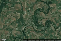 Vue aérienne de Landeleau