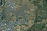Vue aérienne de Démouville