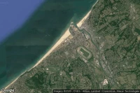 Vue aérienne de Deauville