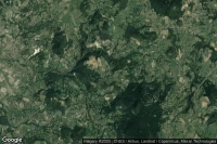 Vue aérienne de Bonnevialle