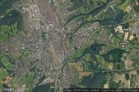Vue aérienne de Belfort