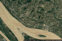 Vue aérienne de Bayon-sur-Gironde