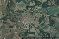 Vue aérienne de Kalocsa