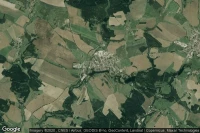 Vue aérienne de Zirovnice