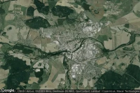 Vue aérienne de Strakonice