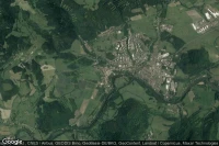 Vue aérienne de Klasterec nad Ohri