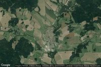 Vue aérienne de Kamenice nad Lipou