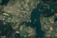 Vue aérienne de Powidz