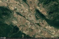 Vue aérienne de Salinas de Ibargoiti