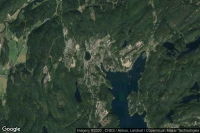 Vue aérienne de Tvedestrand