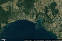 Vue aérienne de Trevignano Romano