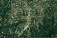 Vue aérienne de San Piero in Bagno