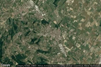 Vue aérienne de Poggio a Caiano